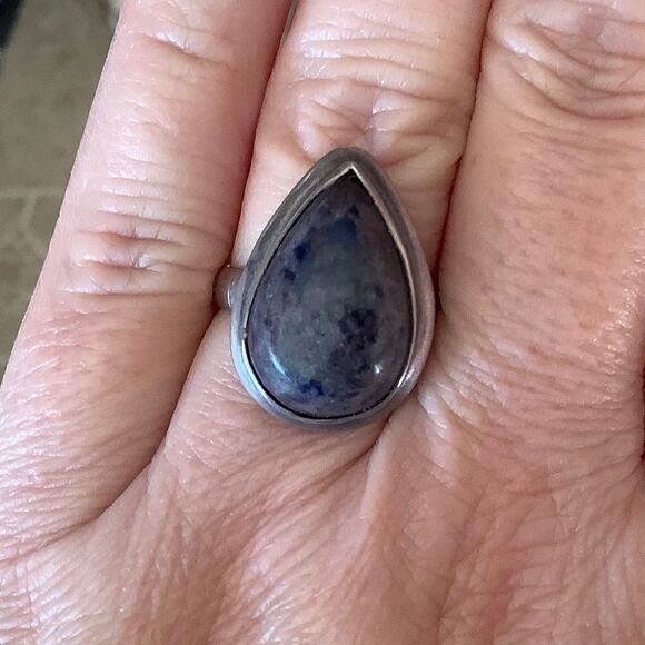 sterling SILVER 925 LAPIS LAZULI WOMAN RING SIZE US 8 - Picture 8 of 8